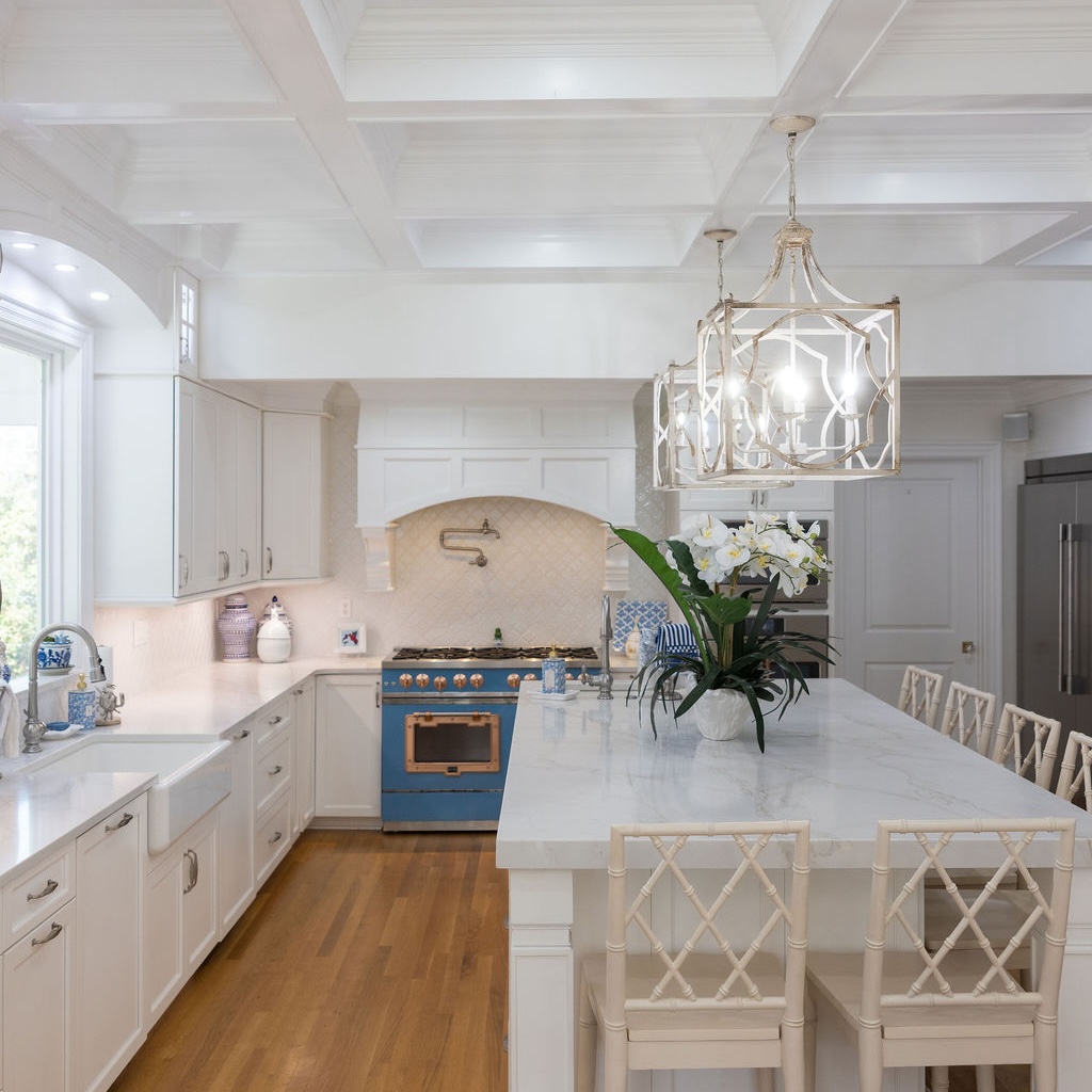 Renovated kitchen with custom cabinetry